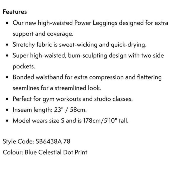 NWT SWEATY BETTY Power High-Waisted 7/8 Workout Leggings XL - Picture 13 of 14